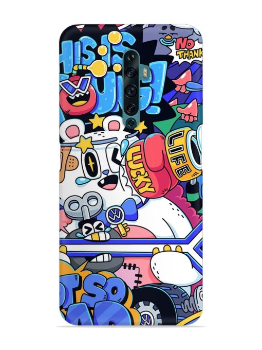 Universal Doodle Snap Case for Oppo Reno 2F Zapvi