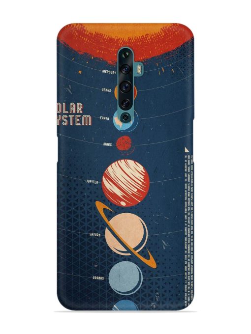 Solar System Vector Snap Case for Oppo Reno 2F Zapvi