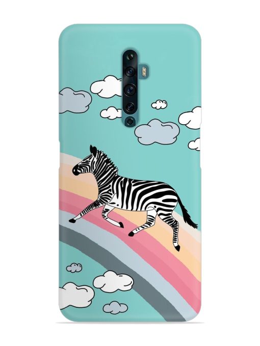 Running Zebra Snap Case for Oppo Reno 2F Zapvi