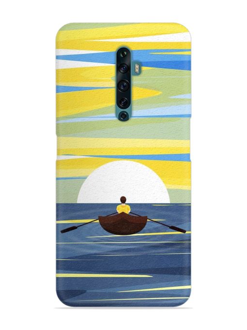 Rowing Person Ferry Paddle Snap Case for Oppo Reno 2Z Zapvi