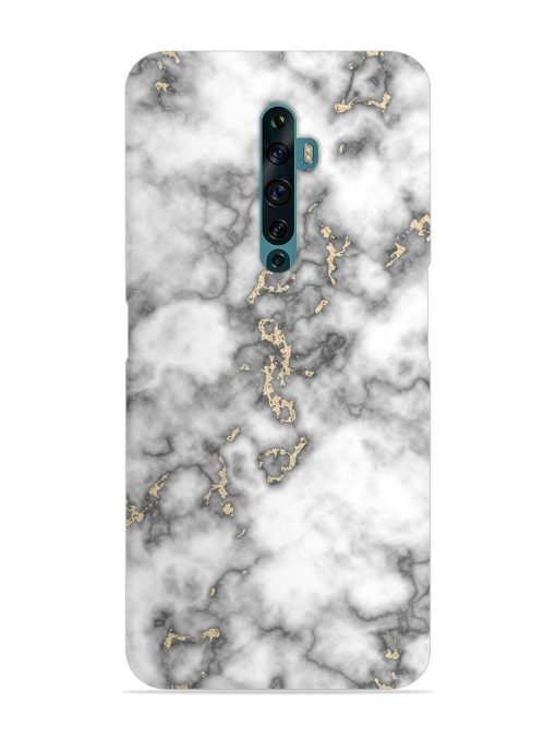 Gray And Gold Marble Snap Case for Oppo Reno 2Z Zapvi