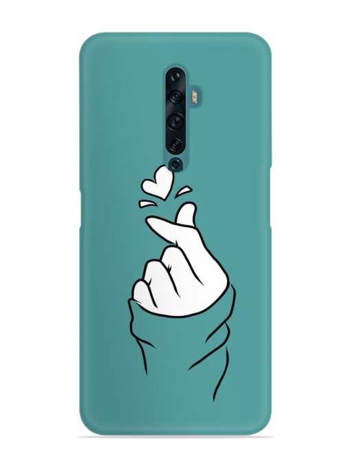 Korean Heart Sign Art Snap Case for Oppo Reno 2Z Zapvi