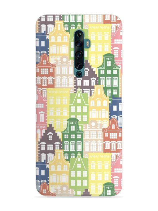 Seamless Shapes Pattern Snap Case for Oppo Reno 2Z