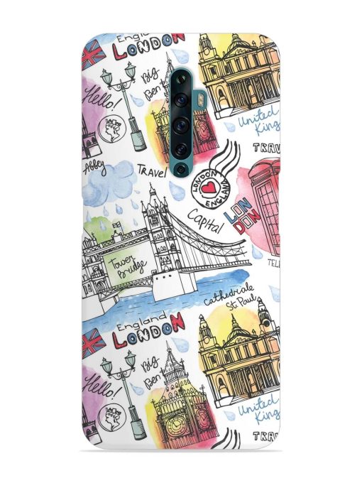 Vector London Landmark Snap Case for Oppo Reno 2Z Zapvi