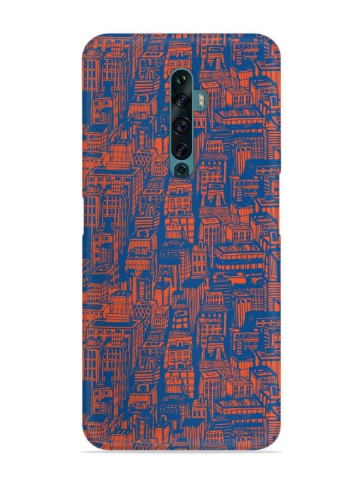 Hand Drawn Seamless Snap Case for Oppo Reno 2Z Zapvi