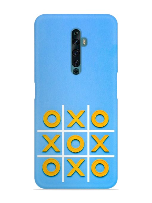 Yellow Plastic Crosses Snap Case for Oppo Reno 2Z Zapvi