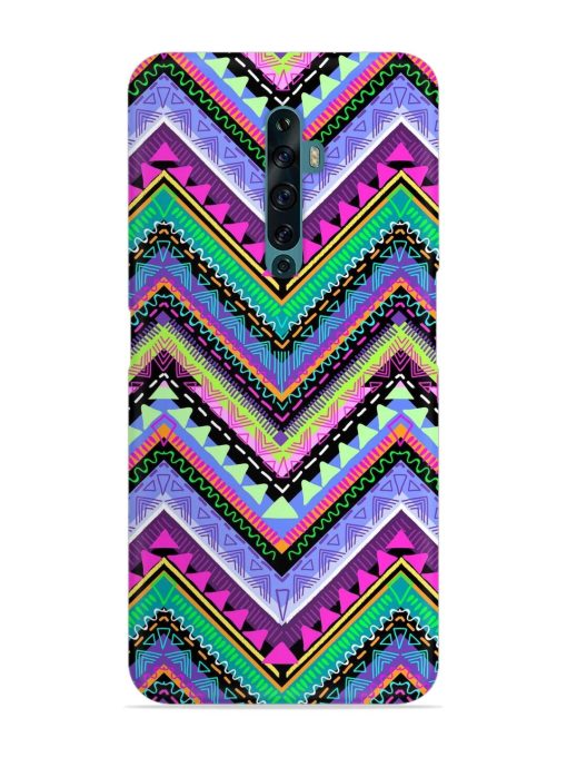 Tribal Aztec Print Snap Case for Oppo Reno 2Z Zapvi