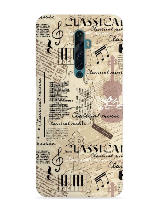 Classical Music Lpattern Snap Case for Oppo Reno 2Z Zapvi