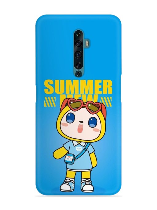 Summer Mew Cartoon Snap Case for Oppo Reno 2Z