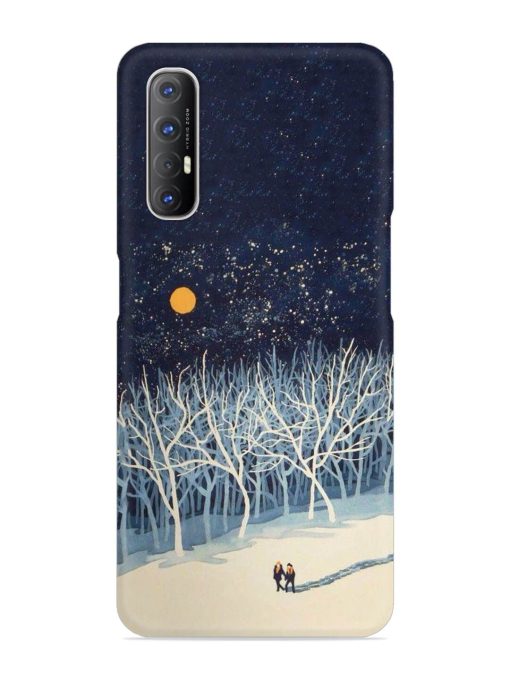 Full Moon Snowshoe Tour Snap Case for Oppo Reno 3 Pro Zapvi