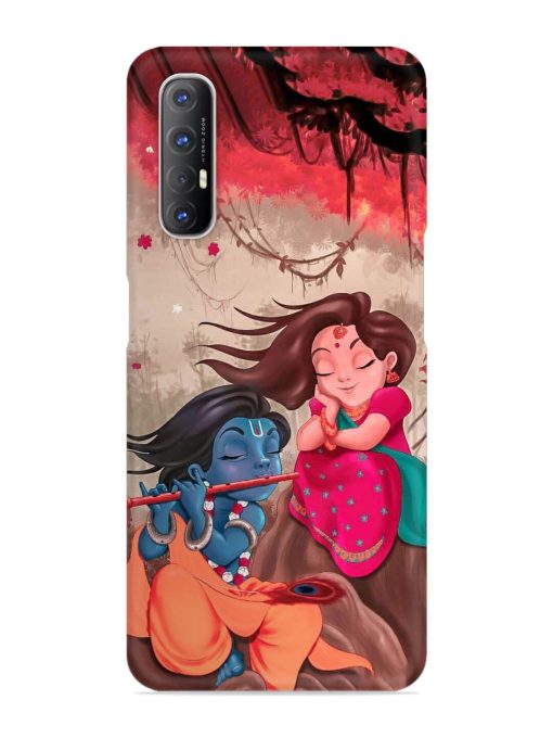 Radhe Krishna Water Art Snap Case for Oppo Reno 3 Pro Zapvi