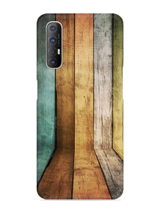 Wooden Realistic Art Snap Case for Oppo Reno 3 Pro Zapvi