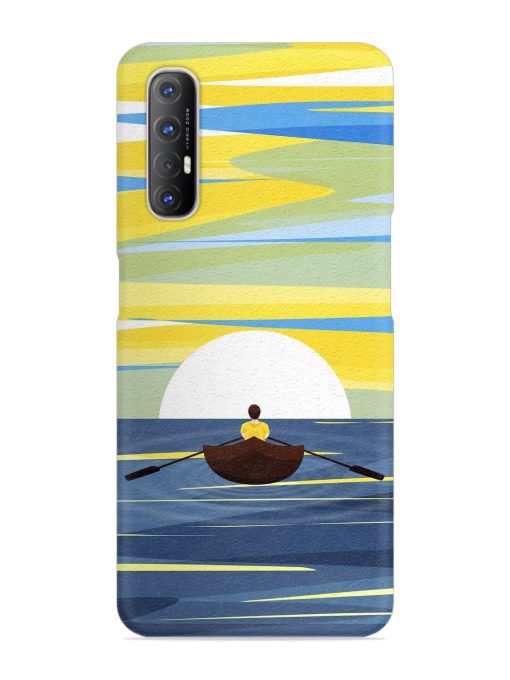 Rowing Person Ferry Paddle Snap Case for Oppo Reno 3 Pro Zapvi