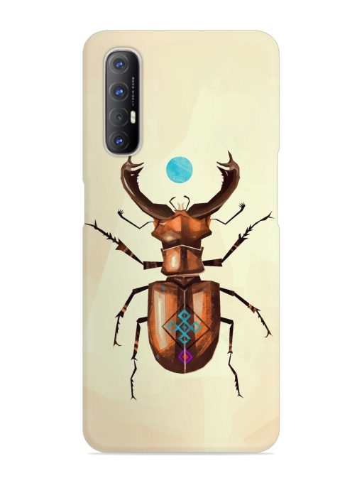 Stag Beetle Vector Snap Case for Oppo Reno 3 Pro