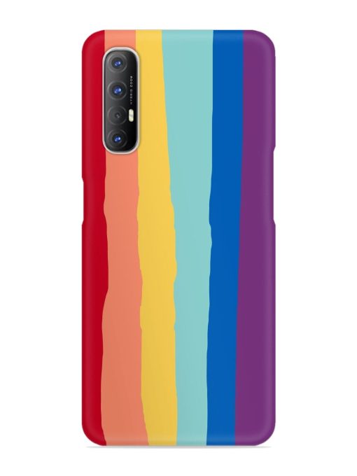 Rainbow Genuine Liquid Snap Case for Oppo Reno 3 Pro Zapvi