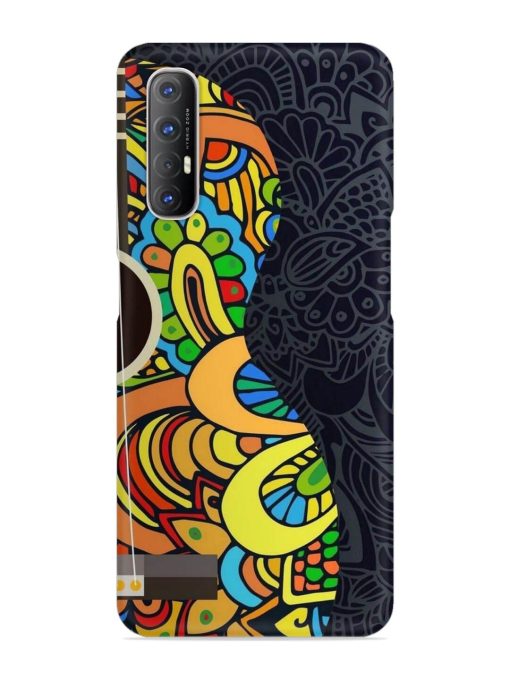 Guitar Vector Art Snap Case for Oppo Reno 3 Pro Zapvi