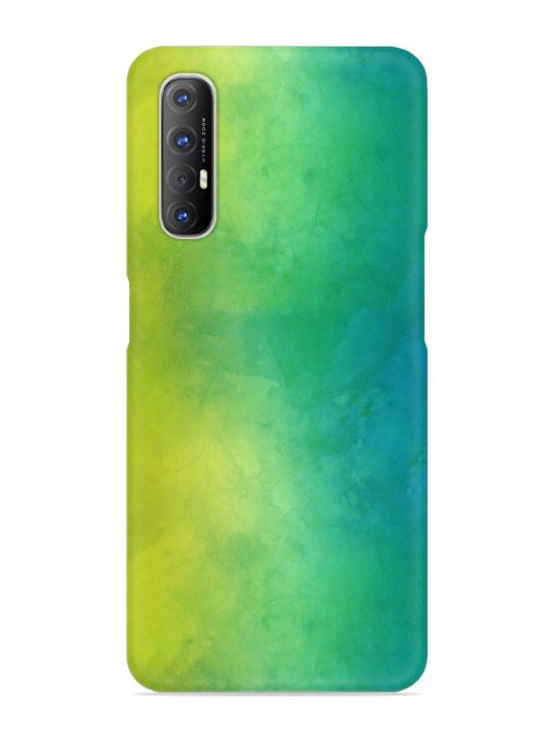 Yellow Green Gradient Snap Case for Oppo Reno 3 Pro Zapvi