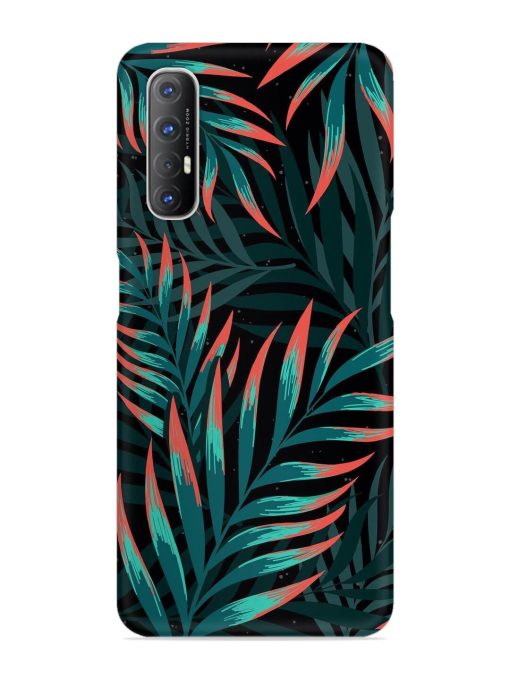 Green Leaf Art Snap Case for Oppo Reno 3 Pro Zapvi