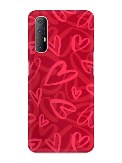 Seamless Romantic Pattern Snap Case for Oppo Reno 3 Pro