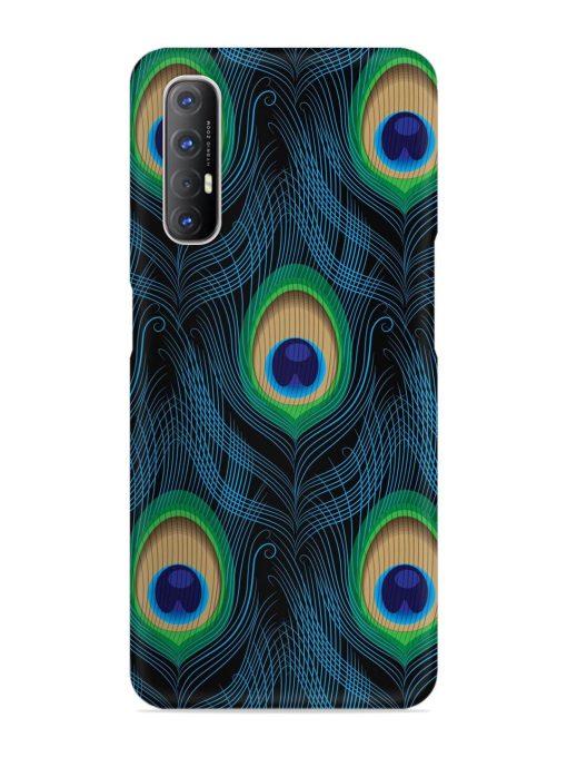 Seamless Pattern Peacock Snap Case for Oppo Reno 3 Pro Zapvi