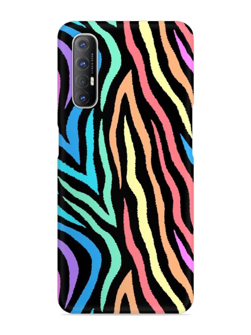 Colorful Abstract Zebra Snap Case for Oppo Reno 3 Pro Zapvi