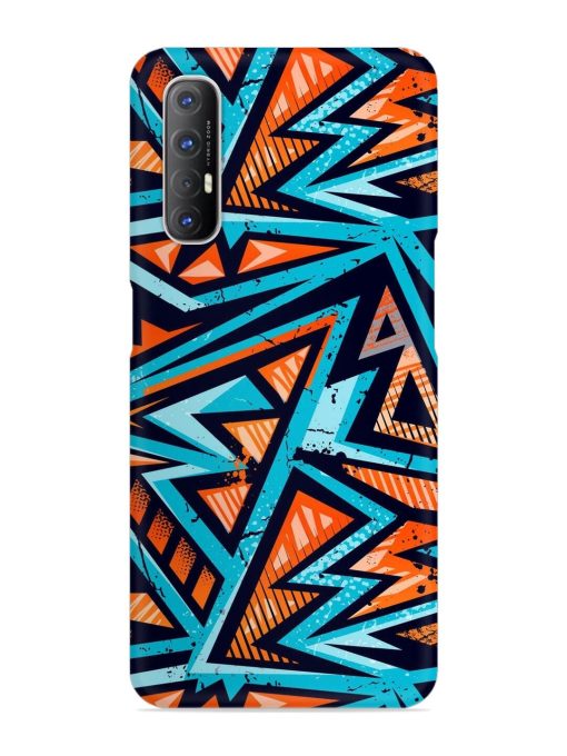 Abstract Seamless Grunge Snap Case for Oppo Reno 3 Pro Zapvi