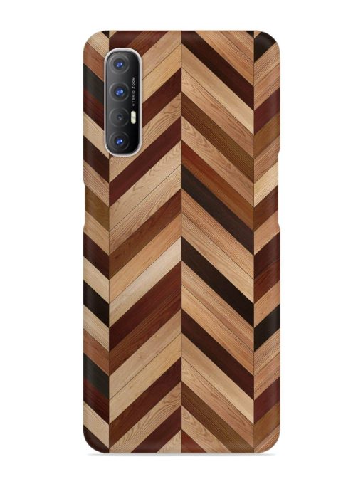 Seamless Wood Parquet Snap Case for Oppo Reno 3 Pro Zapvi