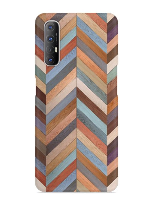 Seamless Wood Parquet Snap Case for Oppo Reno 3 Pro Zapvi