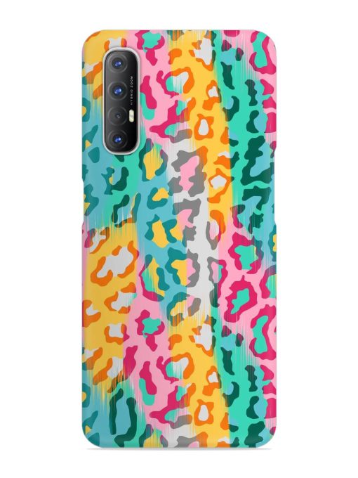 Seamless Vector Colorful Snap Case for Oppo Reno 3 Pro