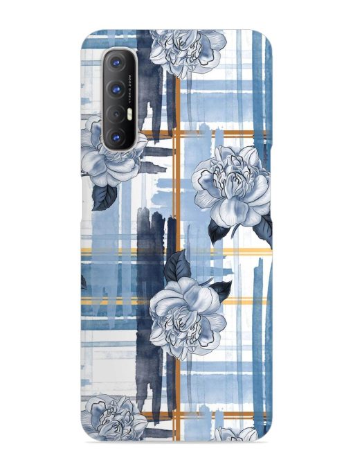 Watercolor Pattern Rose Snap Case for Oppo Reno 3 Pro Zapvi