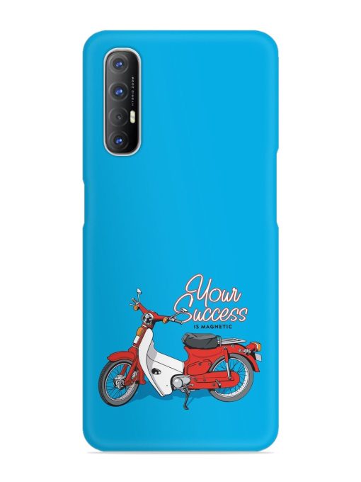 Motorcycles Image Vector Snap Case for Oppo Reno 3 Pro Zapvi