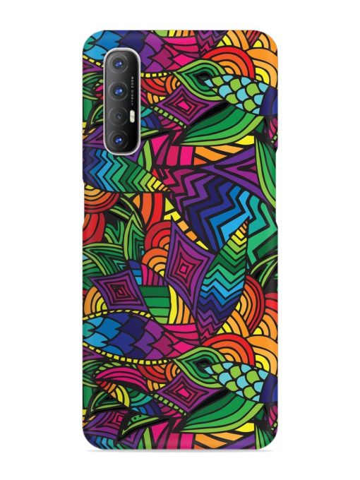 Abstract Multicolor Seamless Snap Case for Oppo Reno 3 Pro Zapvi