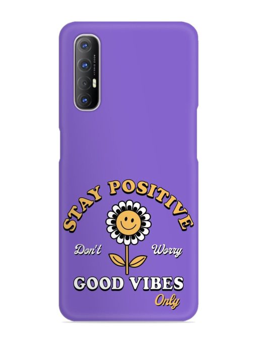 Retro Positive Flower Snap Case for Oppo Reno 3 Pro