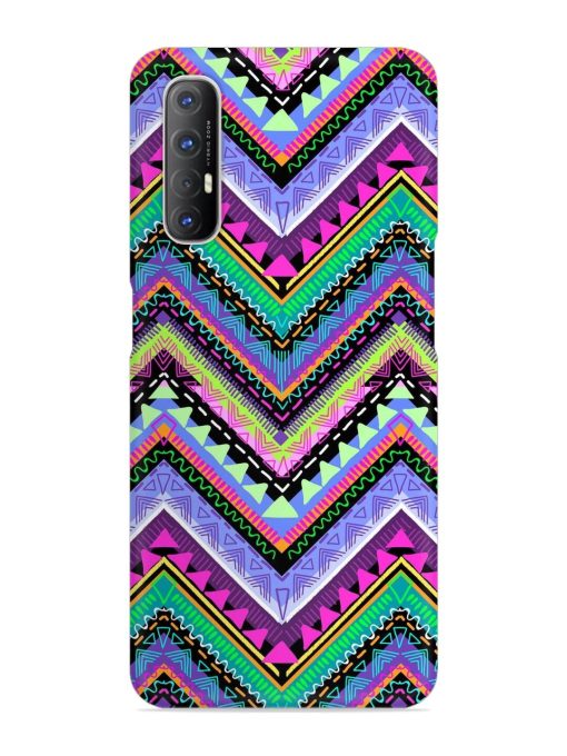 Tribal Aztec Print Snap Case for Oppo Reno 3 Pro Zapvi