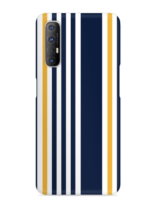 Seamless Stripe Pattern Snap Case for Oppo Reno 3 Pro Zapvi