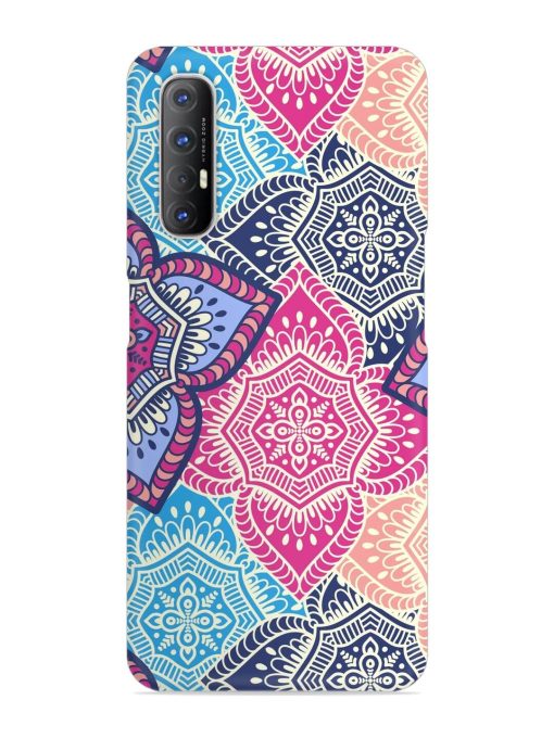 Ethnic Floral Seamless Snap Case for Oppo Reno 3 Pro Zapvi