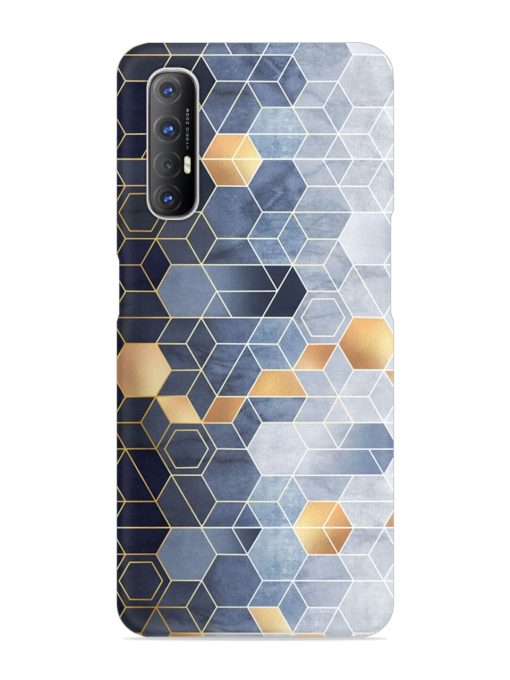 Geometric Abstraction Hexagons Snap Case for Oppo Reno 3 Pro