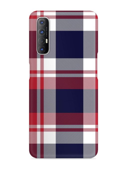 Classic Plaid Tartan Snap Case for Oppo Reno 3 Pro Zapvi