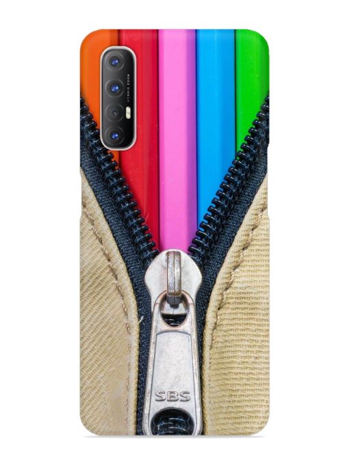 Zip In Color Snap Case for Oppo Reno 3 Pro Zapvi