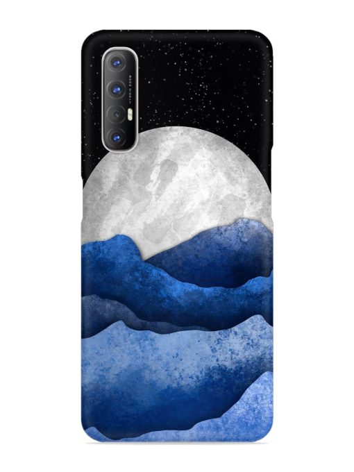 Full Moon Mountain Vector Snap Case for Oppo Reno 3 Pro