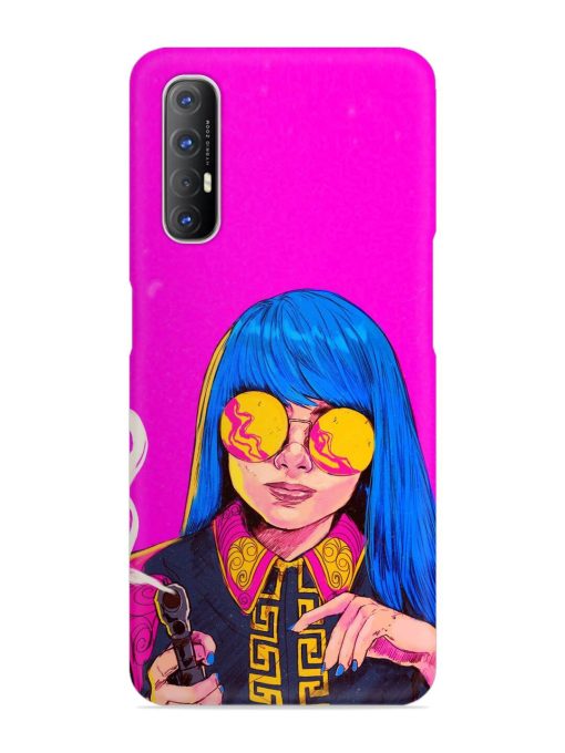 Aesthetic Anime Girl Snap Case for Oppo Reno 3 Pro