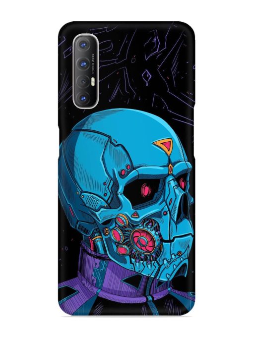 Skull Robo Vector Snap Case for Oppo Reno 3 Pro Zapvi