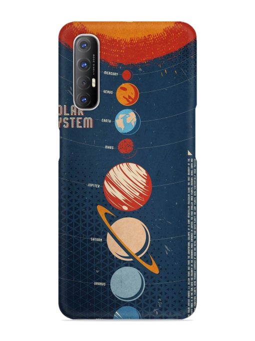 Solar System Vector Snap Case for Oppo Reno 3 Pro Zapvi