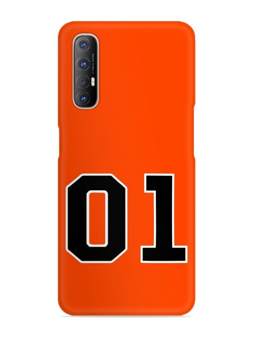 01 Number Snap Case for Oppo Reno 3 Pro Zapvi