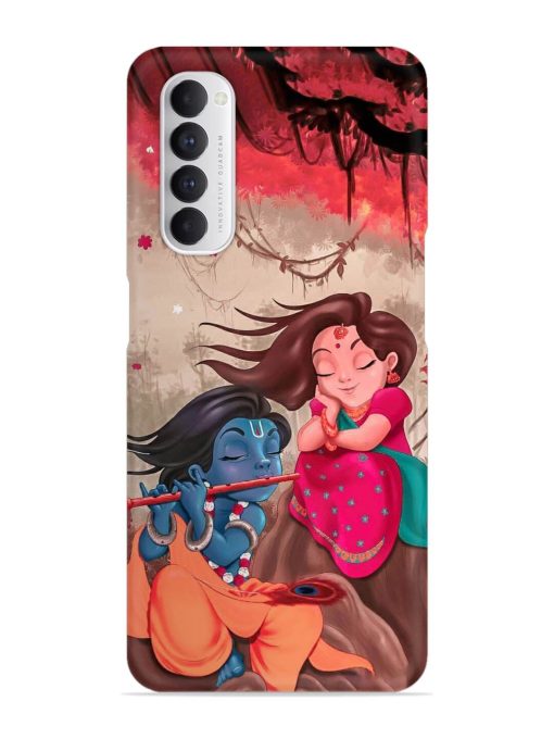 Radhe Krishna Water Art Snap Case for Oppo Reno 4 Pro Zapvi