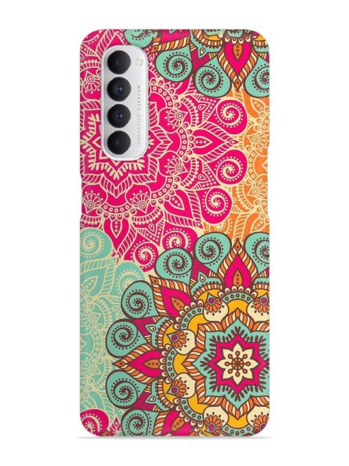 Mandala Seamless Snap Case for Oppo Reno 4 Pro Zapvi