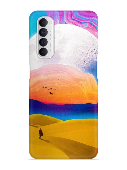 Sandy Desert Snap Case for Oppo Reno 4 Pro Zapvi