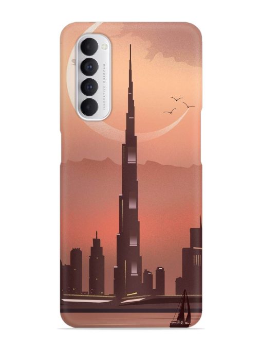 Landmark Burj Khalifa Snap Case for Oppo Reno 4 Pro Zapvi