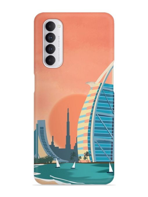 Dubai Architectural Scenery Snap Case for Oppo Reno 4 Pro Zapvi