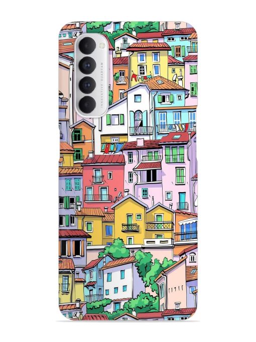 Europe Old Town Snap Case for Oppo Reno 4 Pro Zapvi